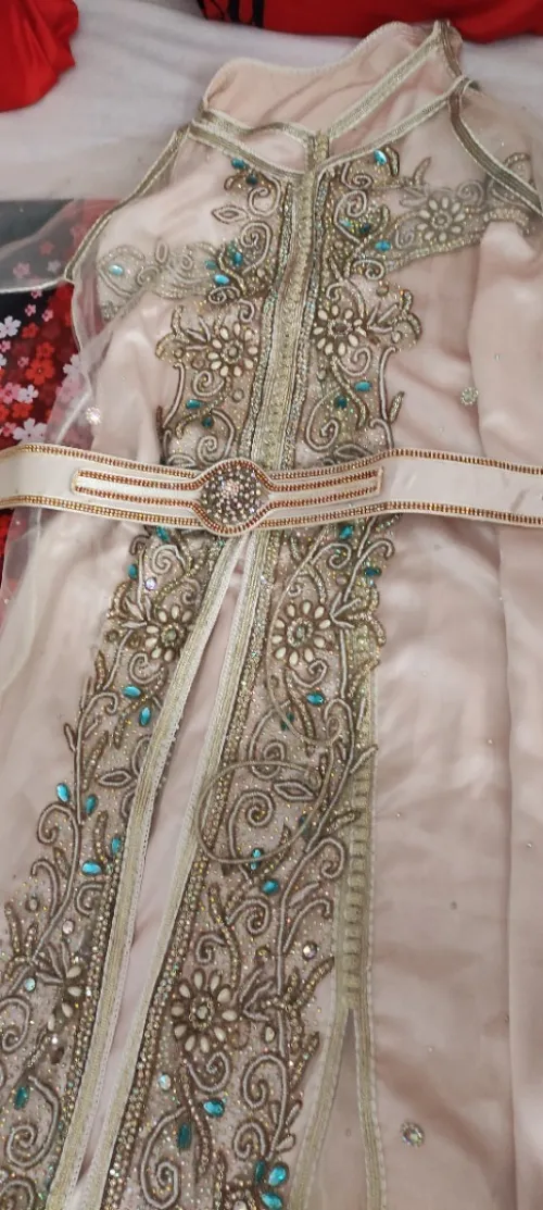 caftan perlé doublé 