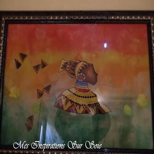 Cadres et coussins Femme Africaine