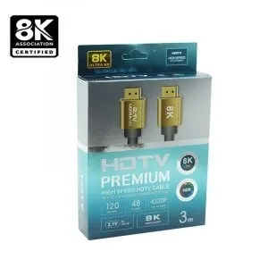 Cable HDMI V 2.1 8K 1,5Metre/3M/5M/10M/15M/20M