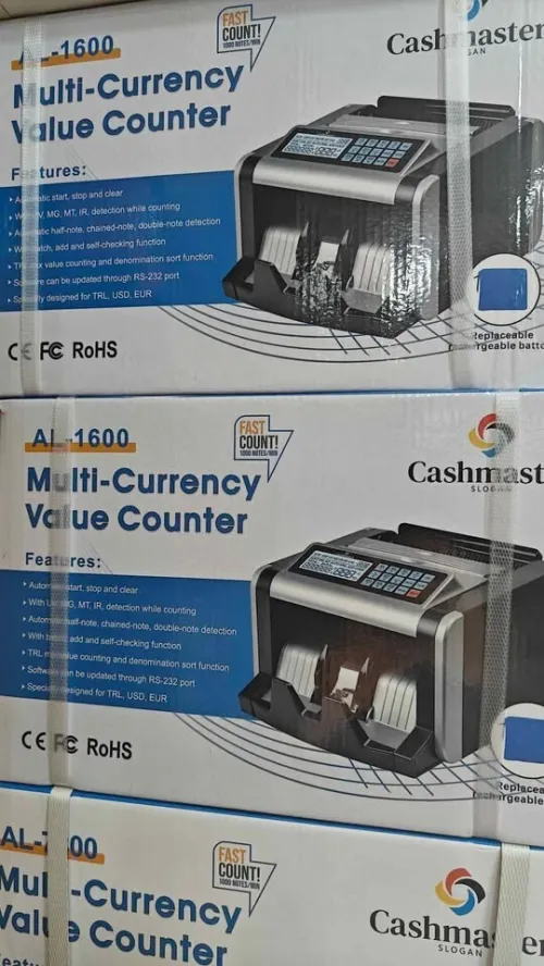 COMPTEUSE DE BILLETS CASHMASTER AL-1600 AVEC BATTERIE RECHARGABLE
