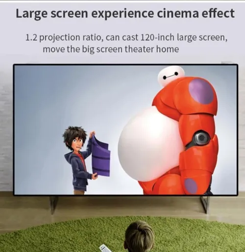 S90 4K HD 3D Mini Portable DLP Projector Android 9.0 2G+32G/TYPE-C/Battery/4k Video Mini Pocket