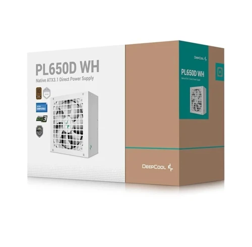 ALIMENTATION DEEPCOOL PL650 80 Bronze BLACK / WHITE