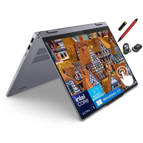 LAPTOP LENOVO IdeaPad 5i 2 en 1 Gen-10 Intel Ultra 5-225U - 8Gb RAM - 512Gb SSD Gen4 - 14" WUXGA Tactile (X360)