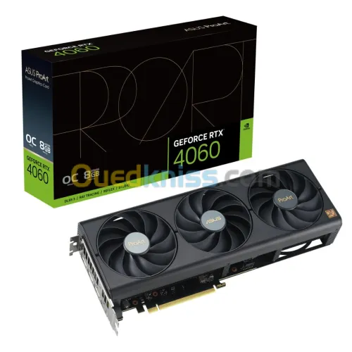 ASUS PROART GEFORCE RTX 4060 OC EDITION - 8GB GDDR6 - 2580 MHZ - DIRECTX 12.0 PCI - EXPRESS 4.0