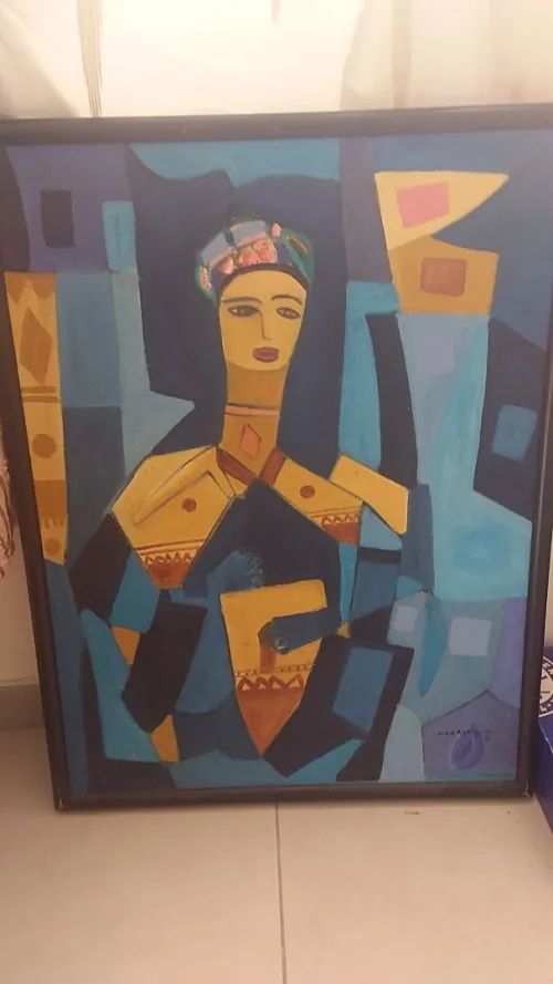 Tableau peinture (84cm/67cm)