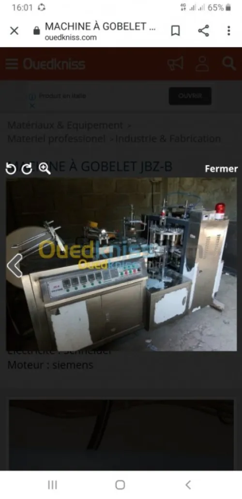 Machine à gobelet