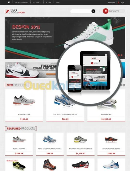 Site Web commercial (boutique)