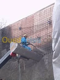 projection de béton 