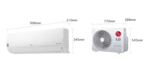 LG DUAL COOL 12K BTU Climatiseur T3 tropicalisé DUAL Inverter Silencieux & Wifi