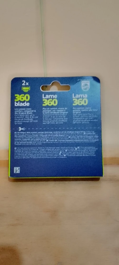 Lames de rechange 360 one blade de philps/شفرة الحلاقة فيلبس ون بليد 360 درجة قابلة للغسل