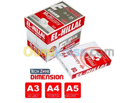 RAME DE PAPIER EXTRA BLANCH 80G A4 - A5 