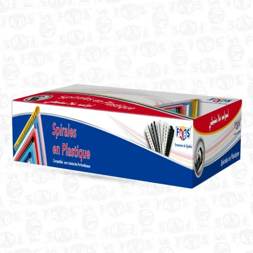 Spirale à relier en plastique