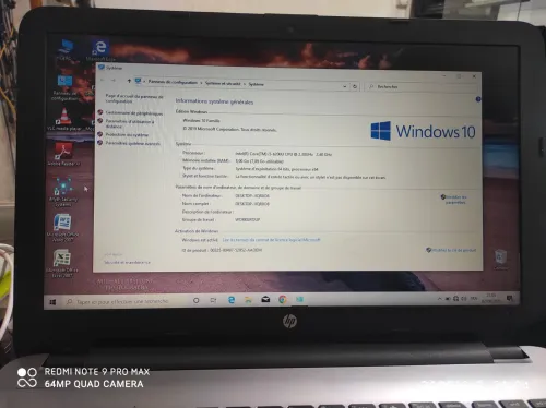 Pc HP ( CPU I5 6GEN, RAM 8GB DISQUE DUR 1TB HDD)