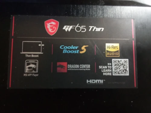 msi gf65 thin 10 sdr