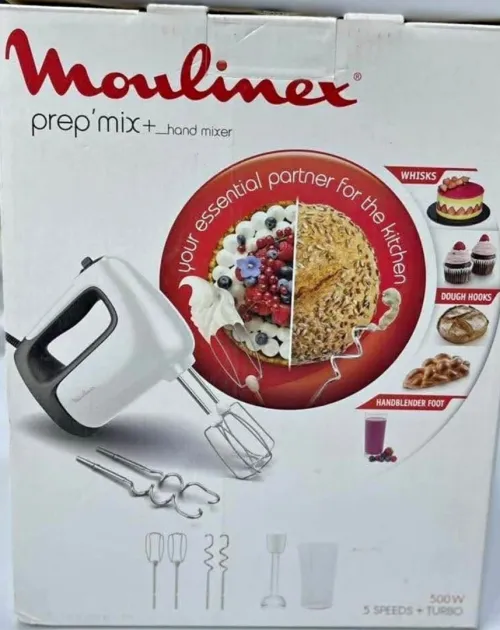 BATTEUR/ MUXEUR  A BRAS MOULINEX PLUS DOSEUR 500W 5 VITES
