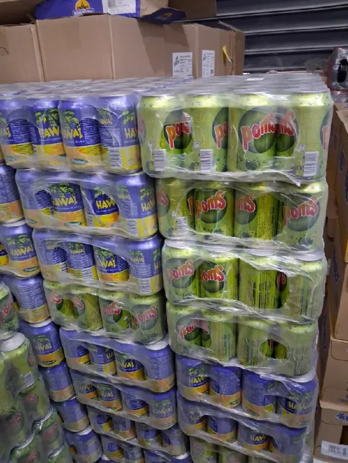 Hawai, Poms, Schweppes, Oasis Cannete