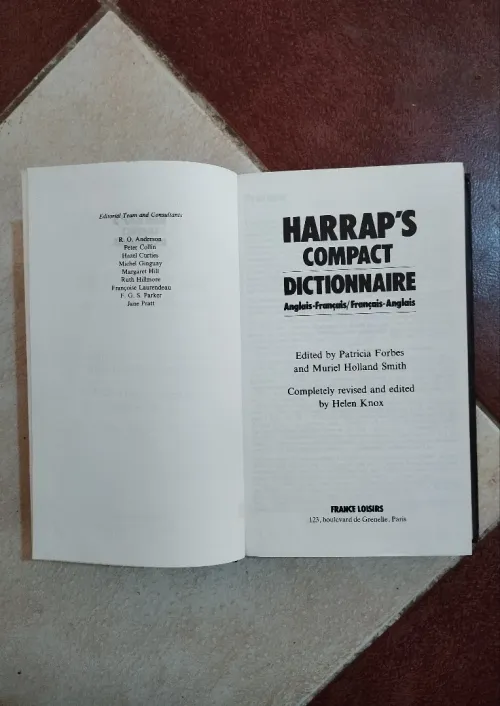 Dictionnaire Anglais Français  Français-Anglais  Édition Originale