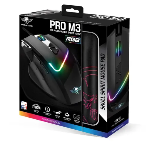 SOURIS SPIRIT OF GAMER PRO M3 + TAPIS