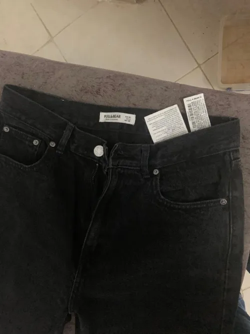 Jeans noir, pull&bears 