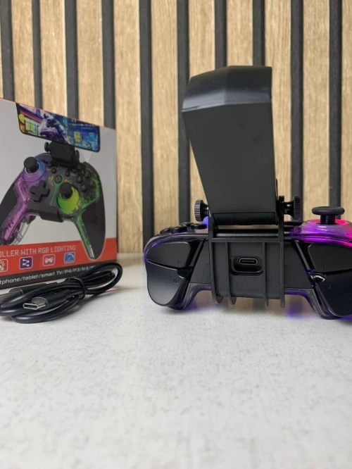 (التوصيل فقط)  Manette de jeu sans fil IPEGA PG-9666TH avec poignets lumineux RGB - يد تحكم لاسلكية