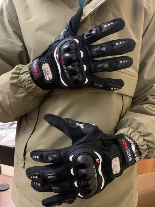(التوصيل فقط )  Pack Moto Hiver Cagoule Excefore en Polaire + Gants Pro Biker respirants avec protections antidérapantes