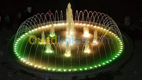 installateur de fontaine , jet d'eau et piscine تصميم وإنشاء النوافير والشلالات والمسابح