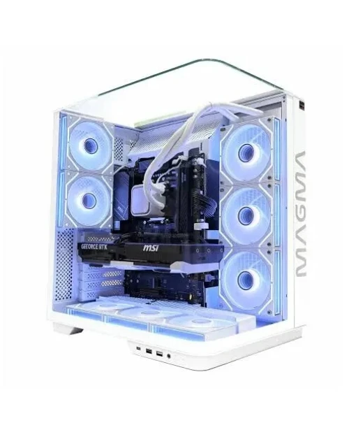 BOITIER PC GAMIER MAGMA V333R 8 FANS WHITE
