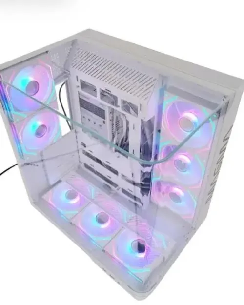 BOITIER PC GAMIER MAGMA V333R 8 FANS WHITE