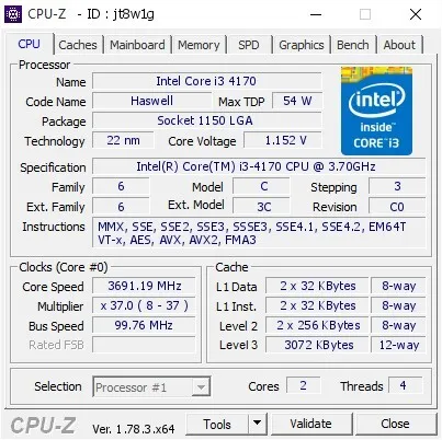 Intel Core i3-4170