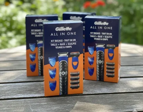 Tondeuse & Kit de Rasage Gillette Tout-en-Un Visage & Corps (Neuf, scellé)