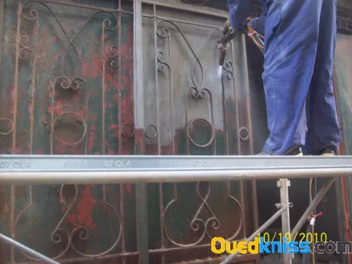 sablage humide décapage 