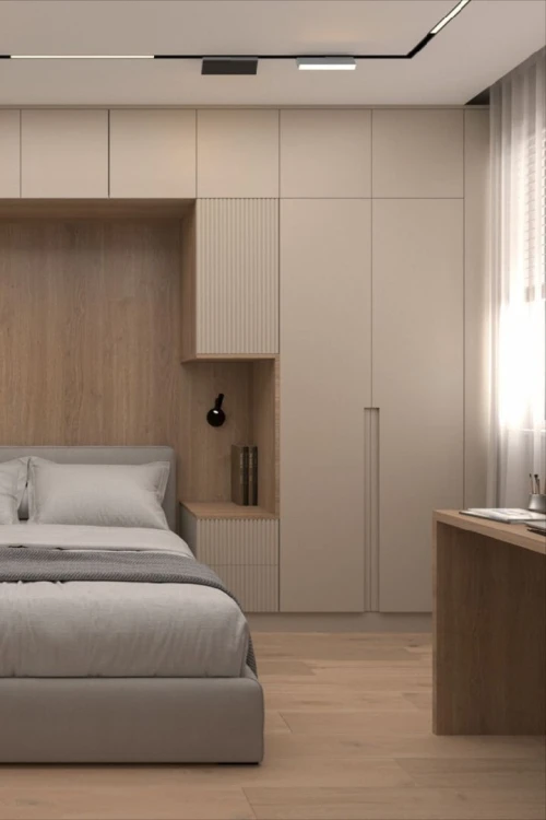 Chambre a coucher aménagée sur mesure