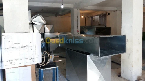 fabrication et installation de la Gaine 