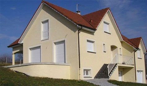 Revêtement façades en enduit monocouhe