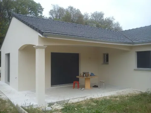 Revêtement façades en enduit monocouhe