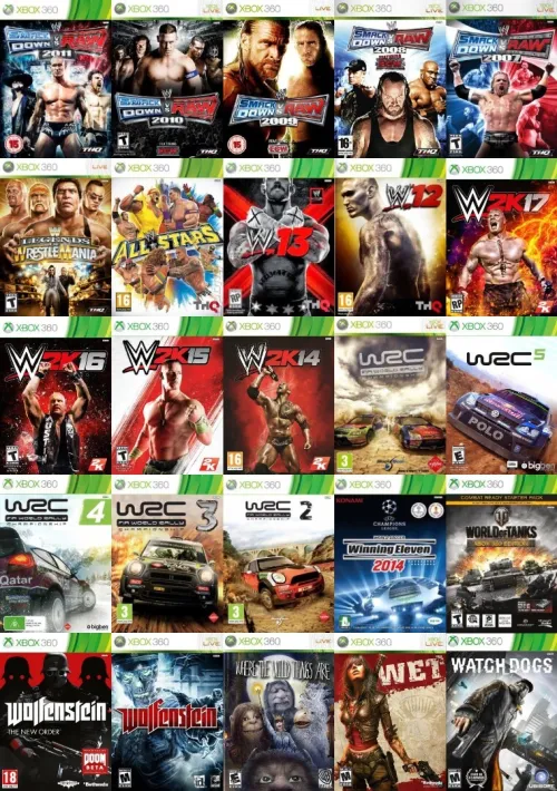 installation jeux Xbox 360 sur Disque dur de la console  + de 300 jeux disponible sur le catalogue 