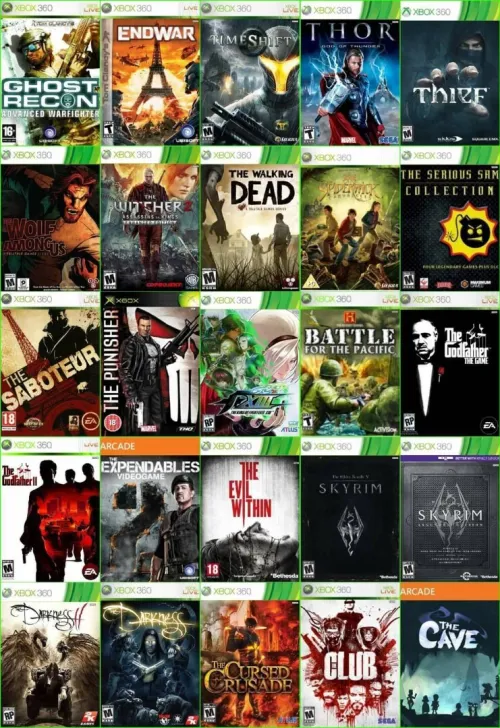 installation jeux Xbox 360 sur Disque dur de la console  + de 300 jeux disponible sur le catalogue 