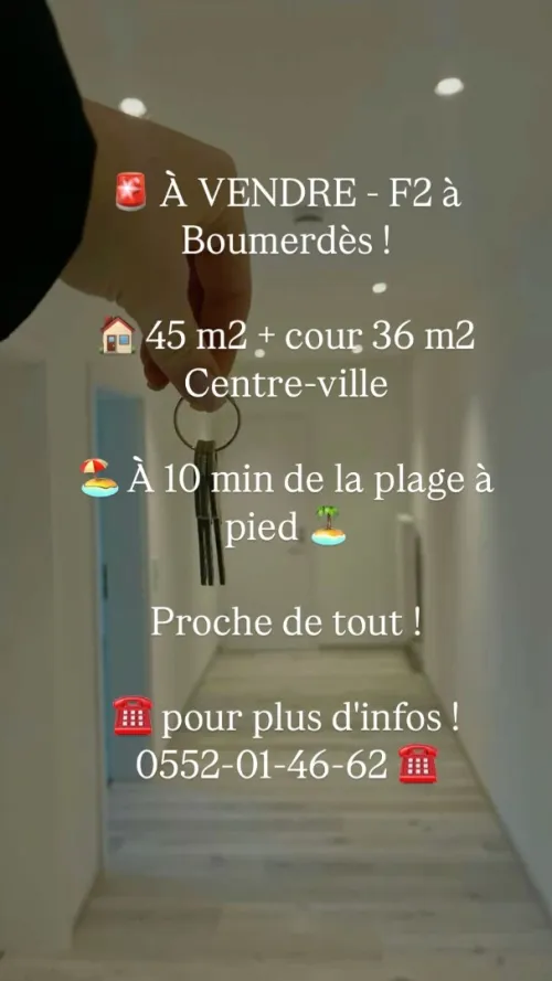 Vente Appartement F2 Boumerdès Boumerdes