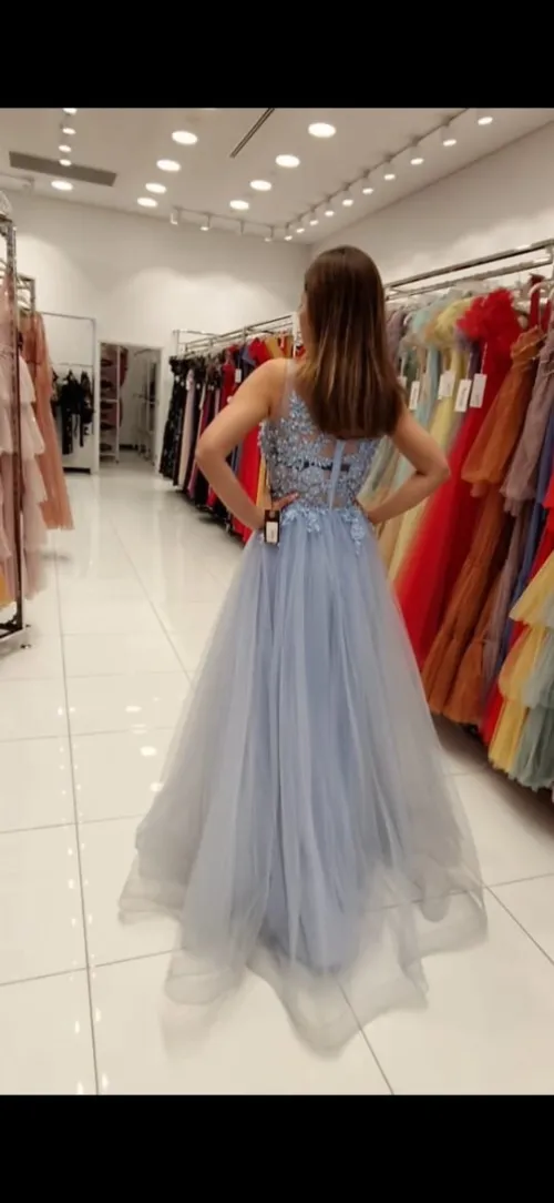 robe turquoise 