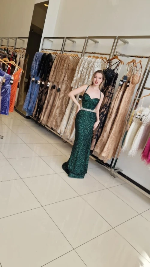 robe turquoise 