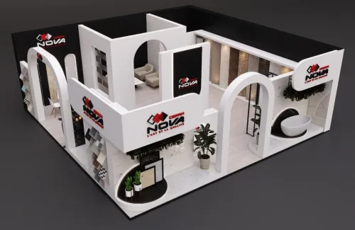 Location/ réalisation Stand d'exposition et point de vente (points de vente, salons et foires)