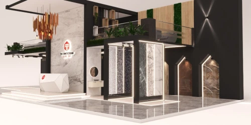 Location/ réalisation Stand d'exposition et point de vente (points de vente, salons et foires)