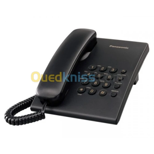 Combiné téléphonique analogique noir Réf :KX-TS500MXB