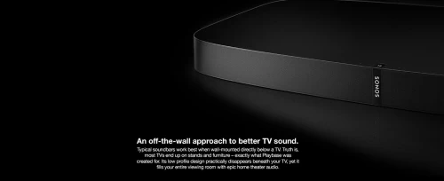 SONOS PLAYBASE - Barre de son 2.0 - WiFi, (10 haut-parleurs amplifiés (6médiums, 3tweeters, 1woofer)