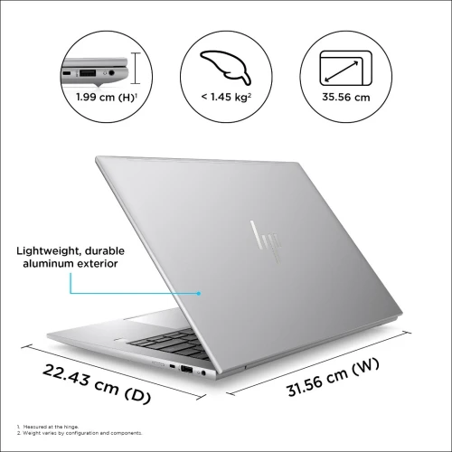HP Zbook Firefly 14 G10 Tactile, Intel i7 1355U,16GB RAM DDR5,512GB SSD,NVIDIA RTX A500,14" WUXGA