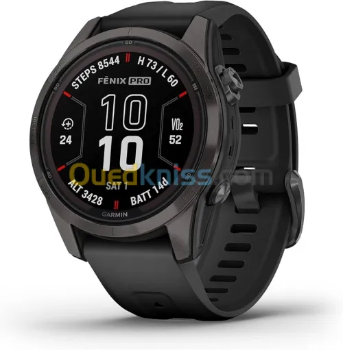 VENDU - GARMIN fēnix 7S Pro Sapphire Solar Edition Titane avec revêtement Carbon Gray DLC