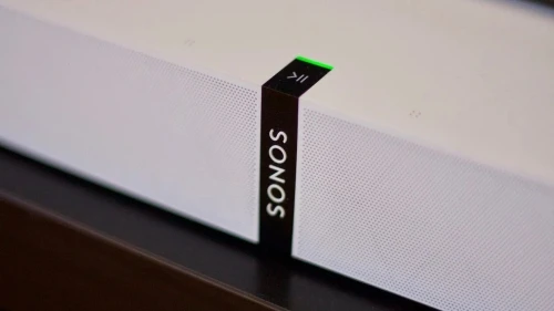 SONOS PLAYBASE - Barre de son 2.0 - WiFi, (10 haut-parleurs amplifiés (6médiums, 3tweeters, 1woofer)