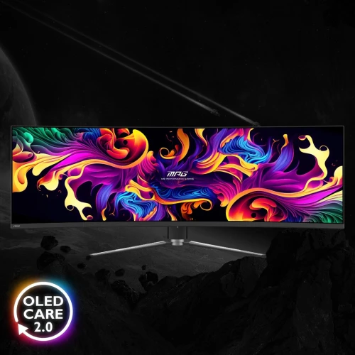 VENDU - MSI OLED QD MPG 491CQP, 5K- 5120 x 1440 pixels, 49" , 144Hz , 0.03Ms, AMD FreeSync Premium 