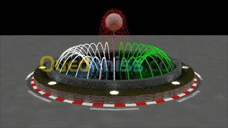 conception et réalisation de jet d'eau