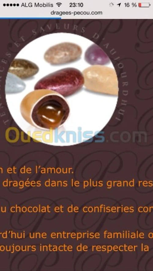 Dragée chocolat turbine dragée 